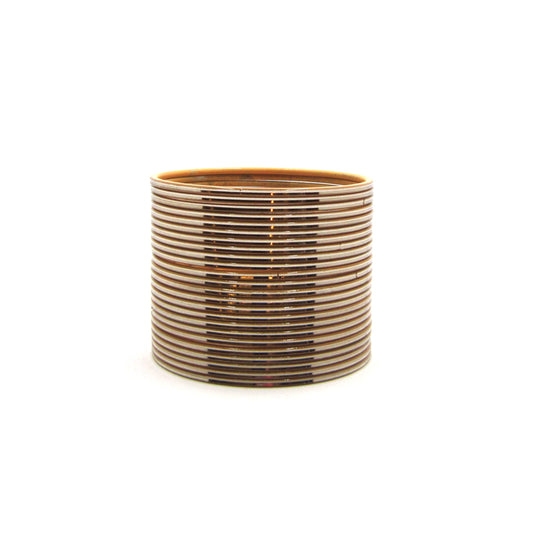 Glossy Biscuit Metal 24 Bangles by Enava