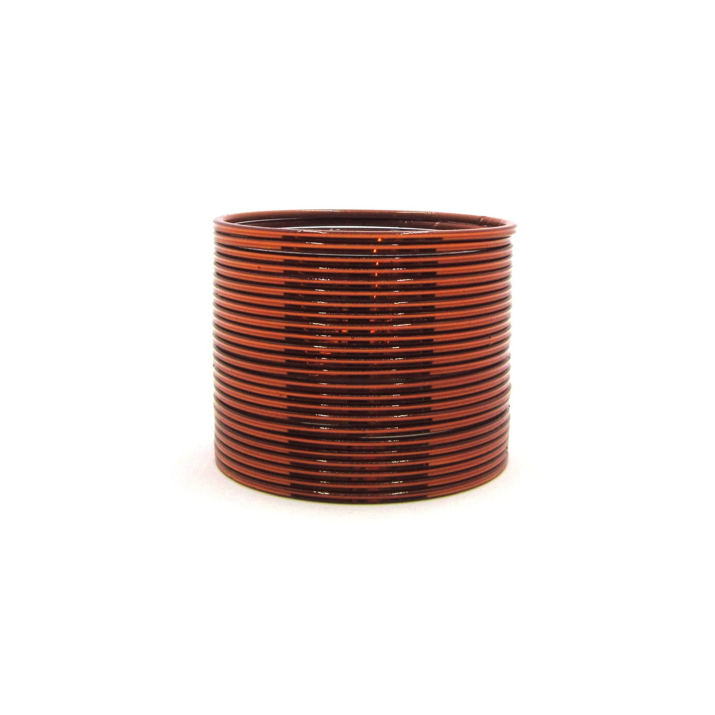 Glossy Copper Metal 24 Bangles by Enava