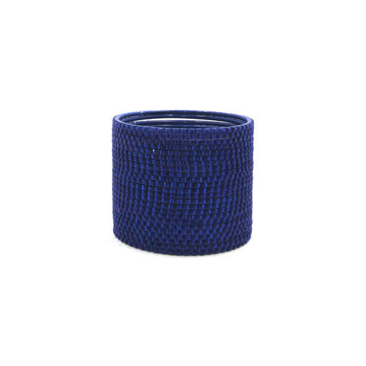 Glam Navy Blue Metal 24 Bangles online. Featuring a luxurious velvet and glossy finish, these premium plain designer metal bangles are lightweight, durable, and perfect for daily wear, weddings, and festive occasions.