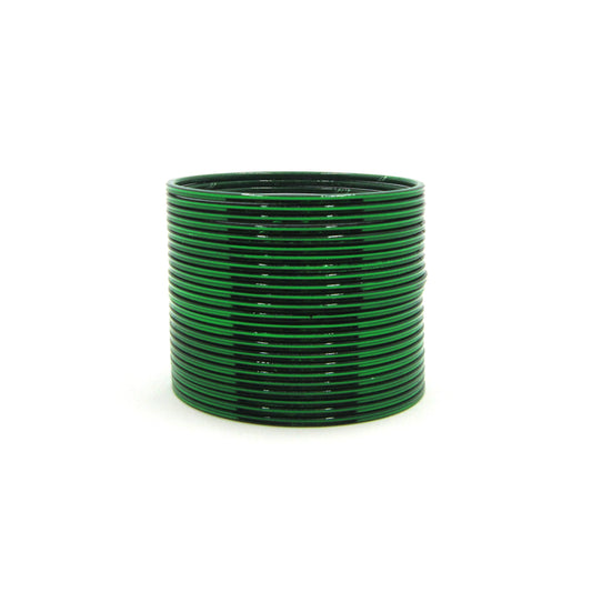 Glossy Green Metal 24 Bangles by Enava