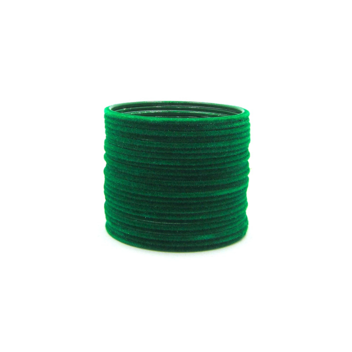 Velvet Green Metal 24 Bangles by Enava