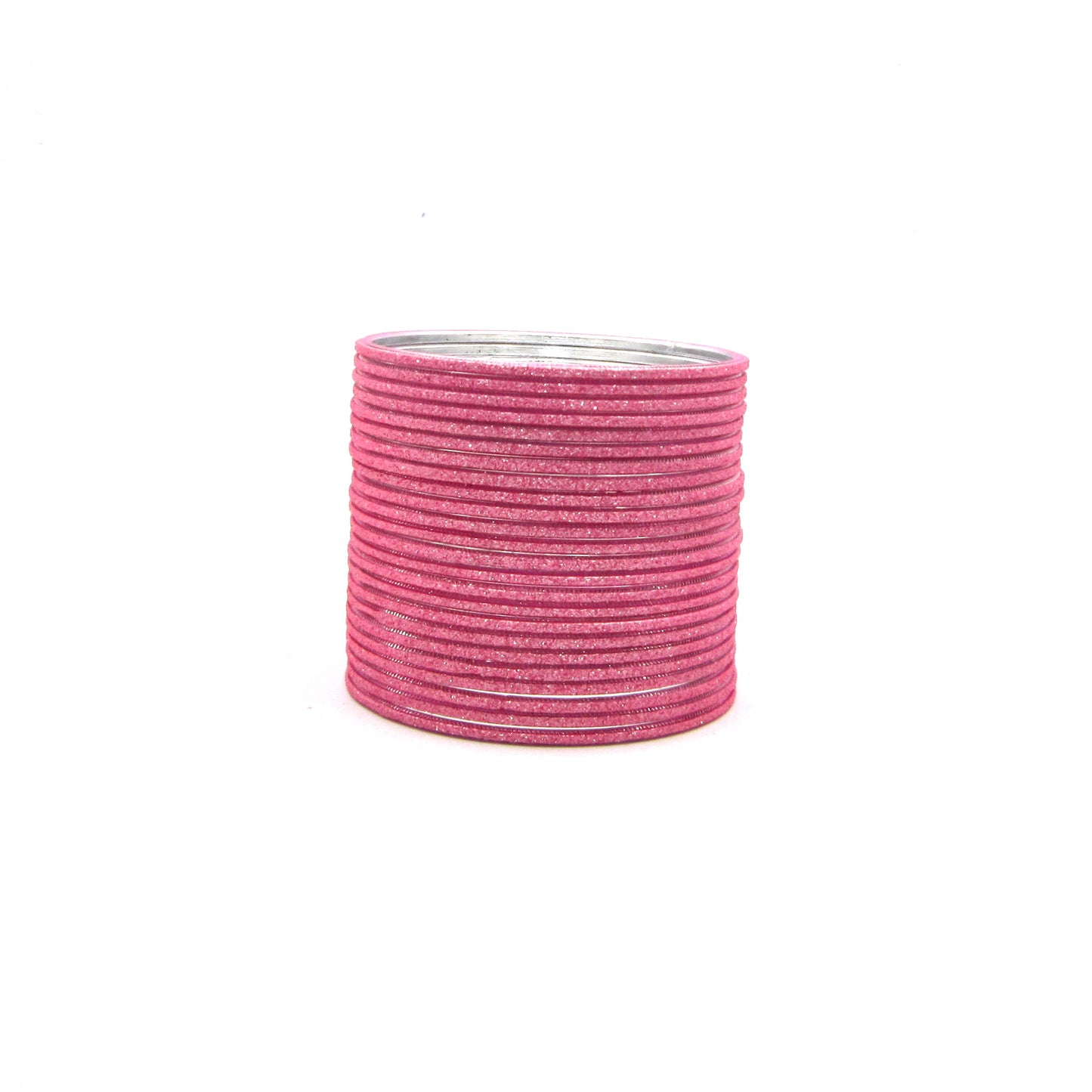 Shiny Light Gajari Metal 24 Bangles by Enava