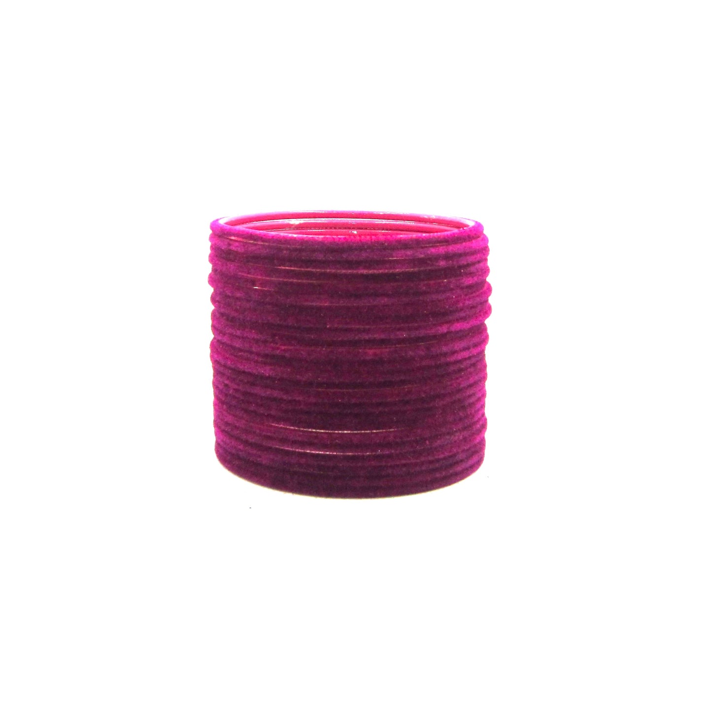 Velvet Magenta Metal 24 Bangles by Enava