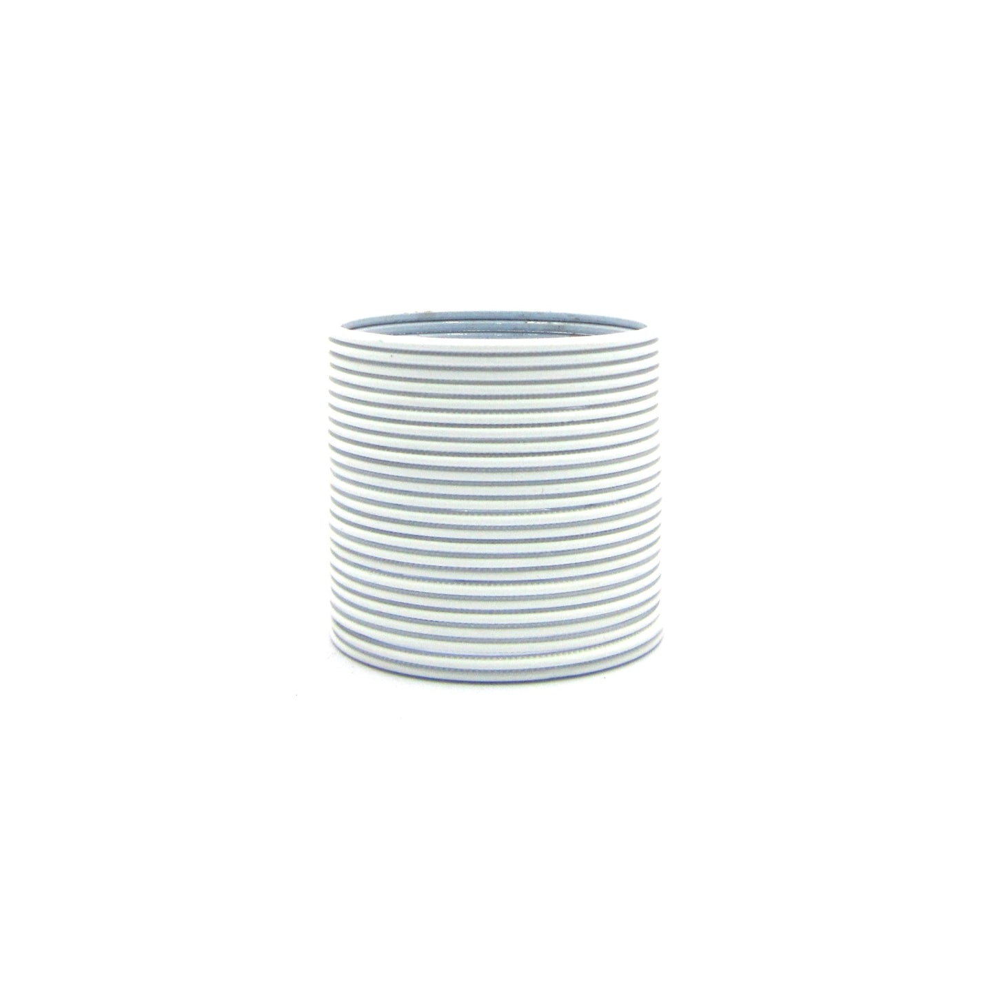 Matte White Metal 24 Bangles by Enava
