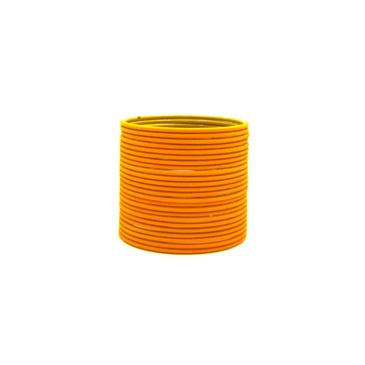 Matte Yellow Mango Metal 24 Bangles by Enava