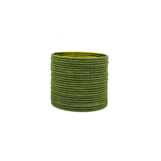 Shiny Mehendi Metal 24 Bangles by Enava