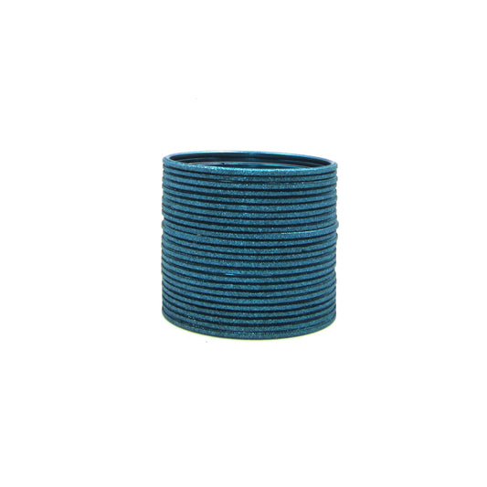Shiny Peacock Metal 24 Bangles by Enava