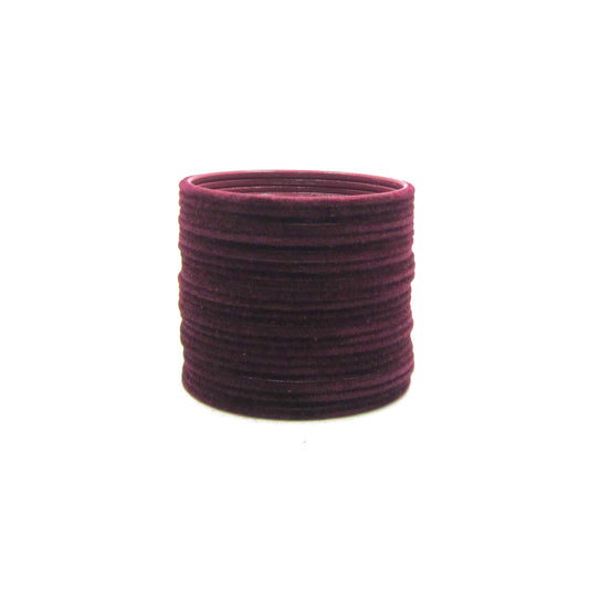 Velvet Wine Metal 24 Bangles by Enava
