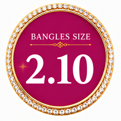 Size 2.10 Bangles – Shop Plus Size Bridal & Designer, Plus Size Plain Colorful Metal Bangles | ENAVA™