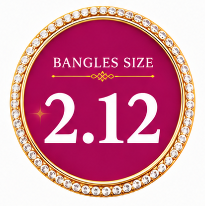 Size 2.12 Bangles – Shop Extra Large Plus Size Bridal & Designer, Plus Size Plain Colorful Metal Bangles | ENAVA™