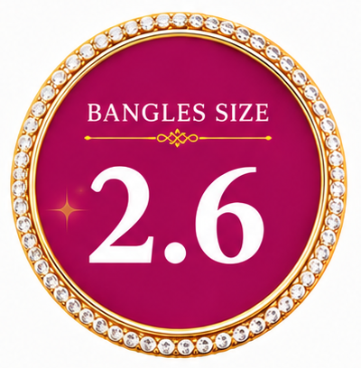 Size 2.6 Bangles – Shop Bridal, Wedding & Designer, Plain Metal Bangles | ENAVA™