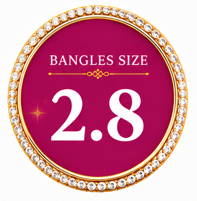 Size 2.8 Bangles – Shop Rajwadi, Kashmiri & Festive, Plain Colorful Metal Bangle Sets | ENAVA™
