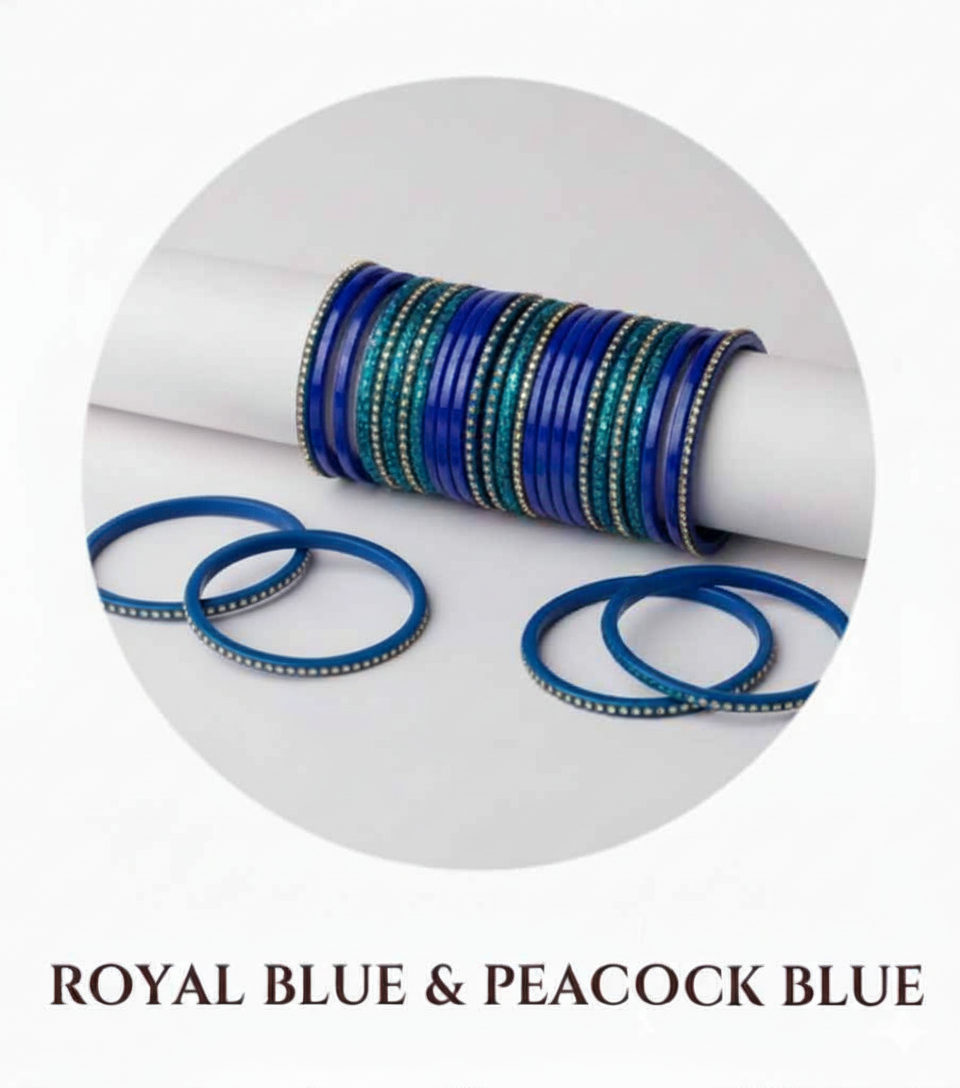 Royal Blue & Peacock Blue