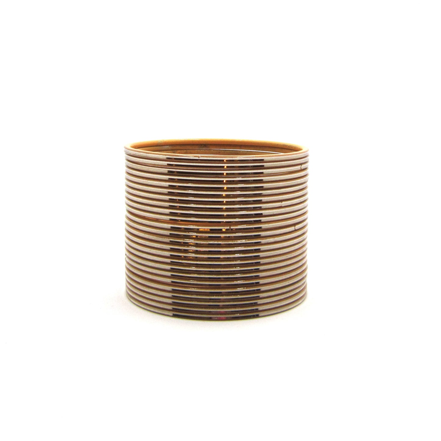 Glossy Biscuit Metal 24 Bangles by Enava
