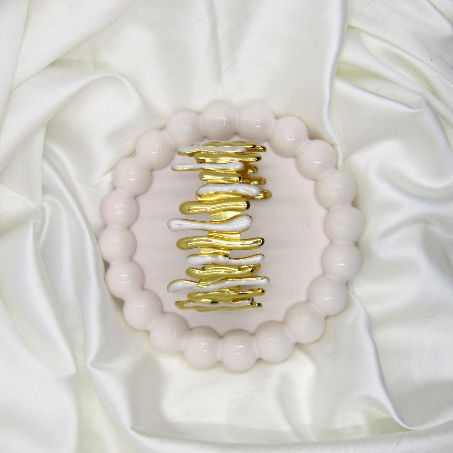 Drip Gold & Marble Finish Enamel Anti Tarnish Bracelet by Enava