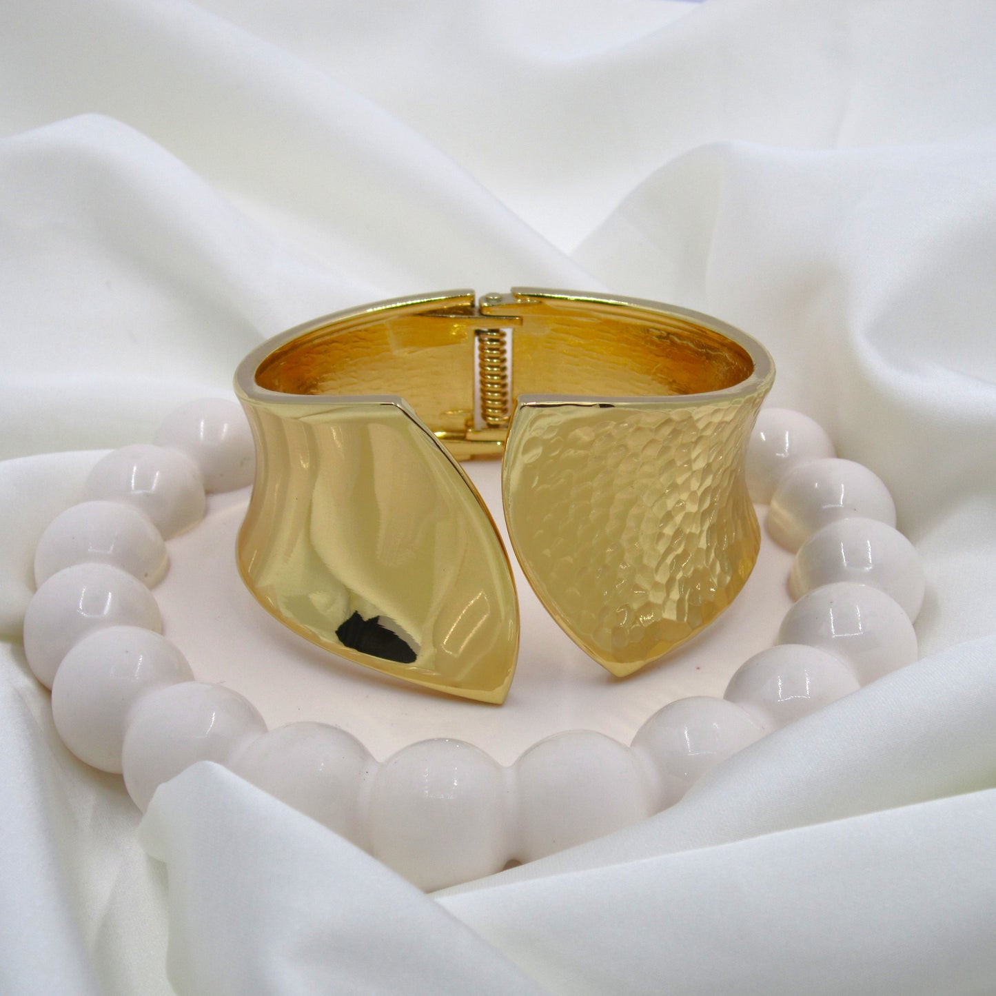 Duo Reflection Gold Plated Openable Anti Tarnish Bracelet by Enava