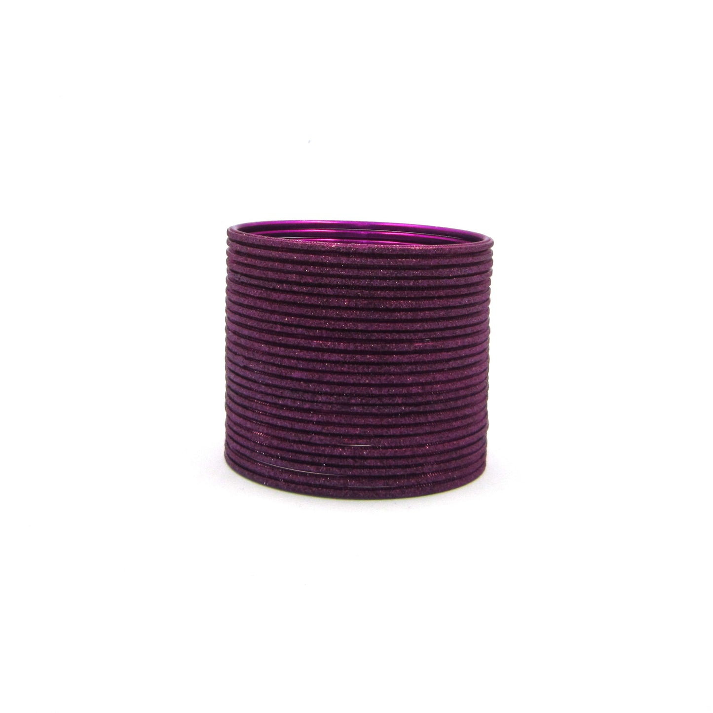 Shiny Falsa Maroon Metal 24 Bangles by Enava