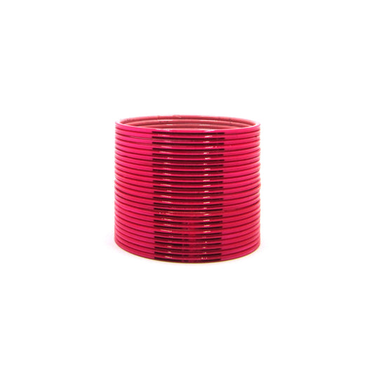 Glossy Gajari Metal 24 Bangles by Enava