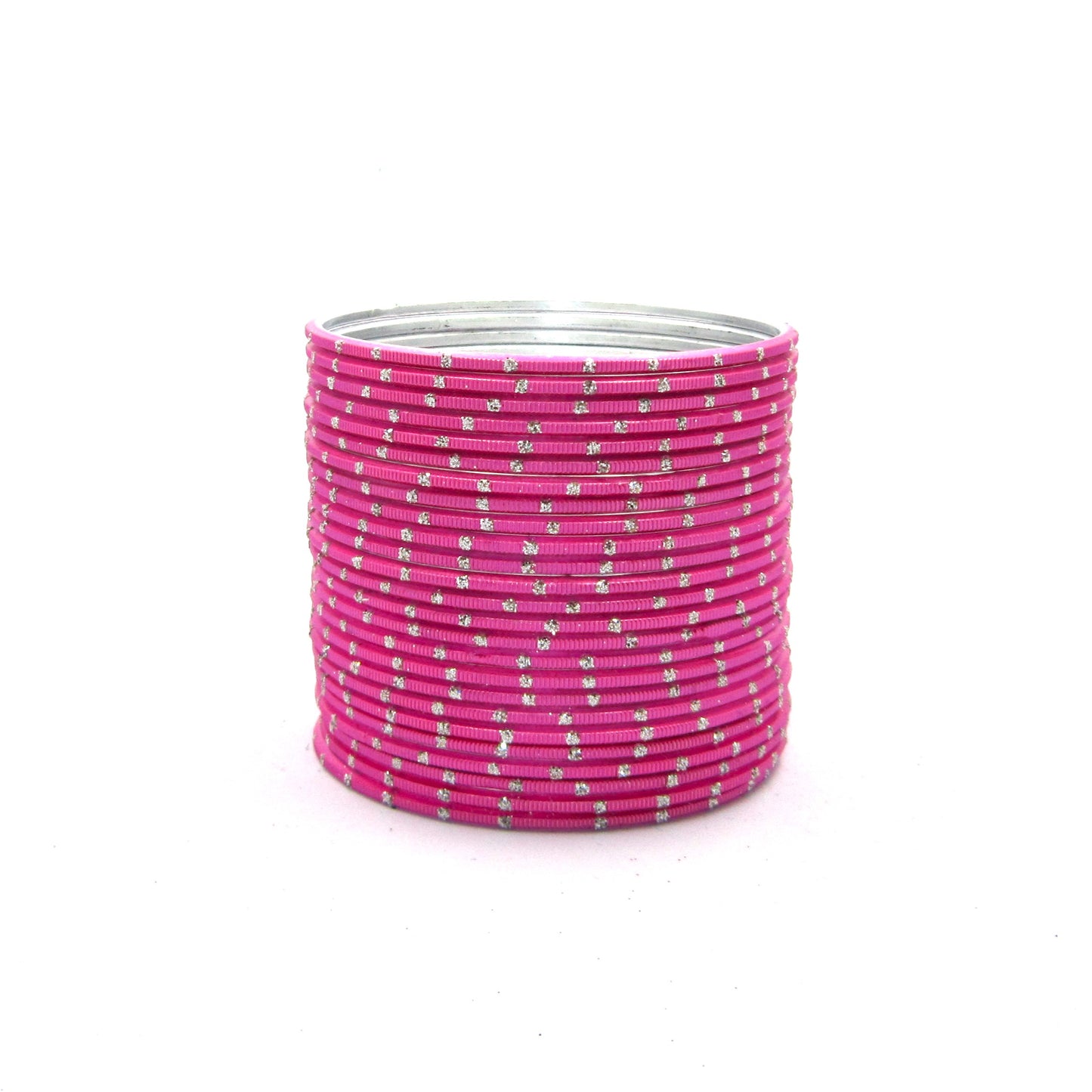 Glitter Gajari Metal 24 Bangles by Enava