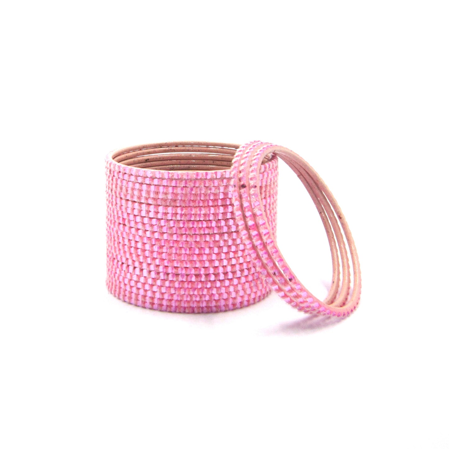 Glam Baby Pink Metal 24 Bangles online. Premium plain designer metal bangles with superior finishing, durable quality, and elegant style for daily wear, weddings, and festive occasions.