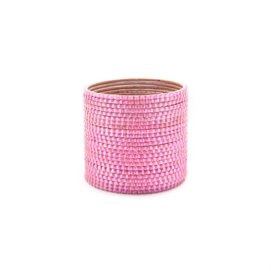 Glam Baby Pink Metal 24 Bangles online. Premium plain designer metal bangles with superior finishing, durable quality, and elegant style for daily wear, weddings, and festive occasions.