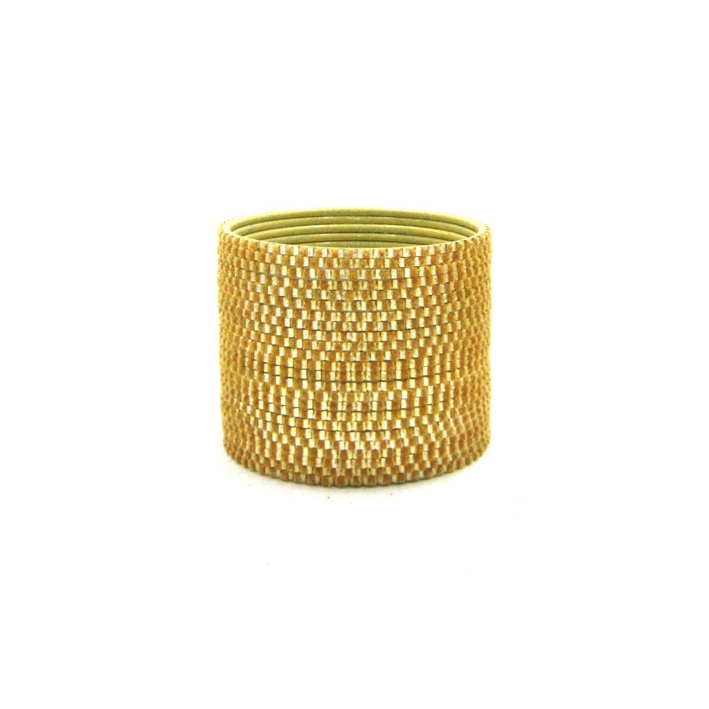 Glam Golden Metal 24 Bangles by ENAVA featuring a luxurious velvet and glossy finish. Premium plain designer metal bangles for women, ideal for weddings, festive occasions, and everyday wear.