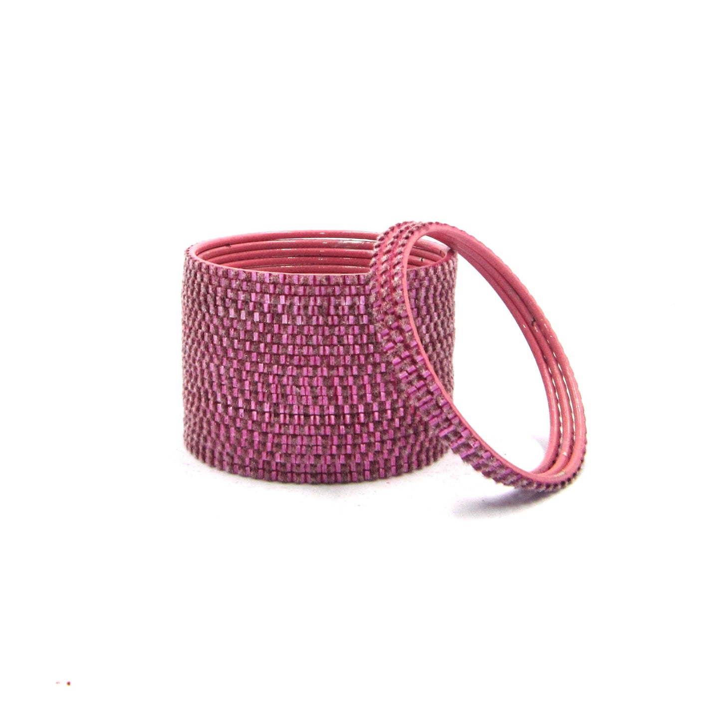 Glam Piyazi Metal 24 Bangles by ENAVA featuring a luxurious velvet and glossy finish. Premium Plain Designer Metal Bangles for women, ideal for weddings, festive occasions, parties, and everyday styling.