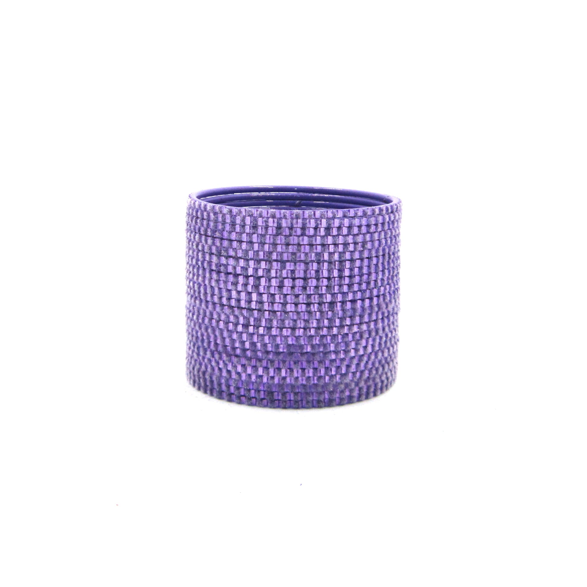 Glam Purple Metal 24 Bangles by ENAVA featuring a luxurious velvet and glossy finish. Premium Plain Designer Metal Bangles for women, ideal for weddings, festive occasions, parties, and everyday styling.