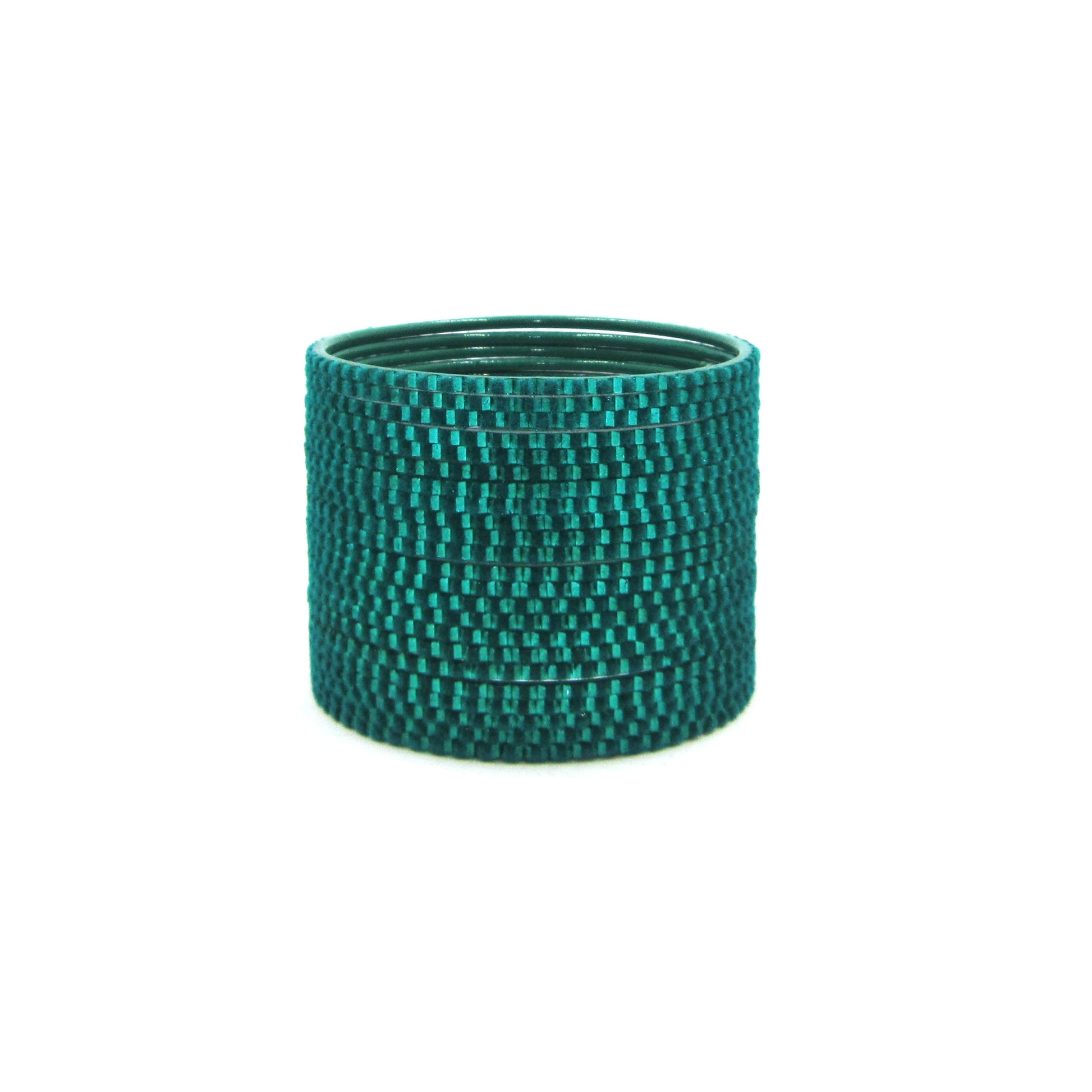 Glam Radium Metal 24 Bangles by ENAVA featuring a luxurious velvet and glossy finish. Premium Plain Designer Metal Bangles for women, ideal for weddings, festive occasions, parties, and everyday styling.