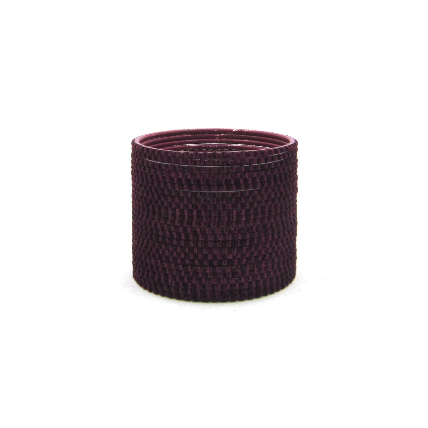 Glam Wine Metal 24 Bangles by ENAVA featuring a luxurious velvet and glossy finish. Premium Plain Designer Metal Bangles for women, ideal for weddings, festive occasions, parties, and everyday styling.