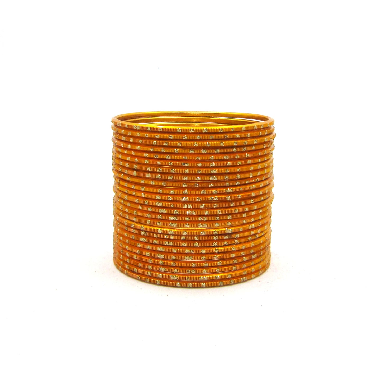 Glitter Haldi Metal 24 Bangles by Enava
