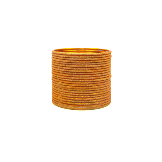 Shiny Haldi Metal 24 Bangles by Enava