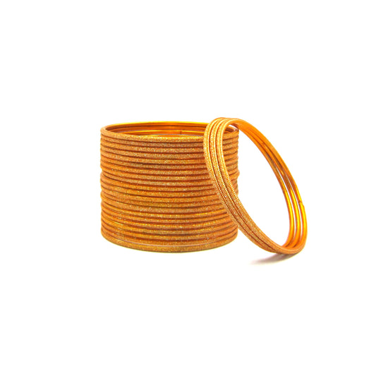Shiny Haldi Metal 24 Bangles by Enava