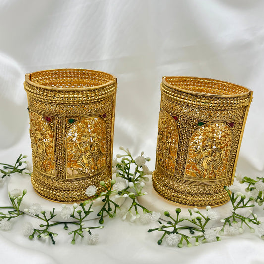 Rajwadi Radha Krishna Bangles By Enava