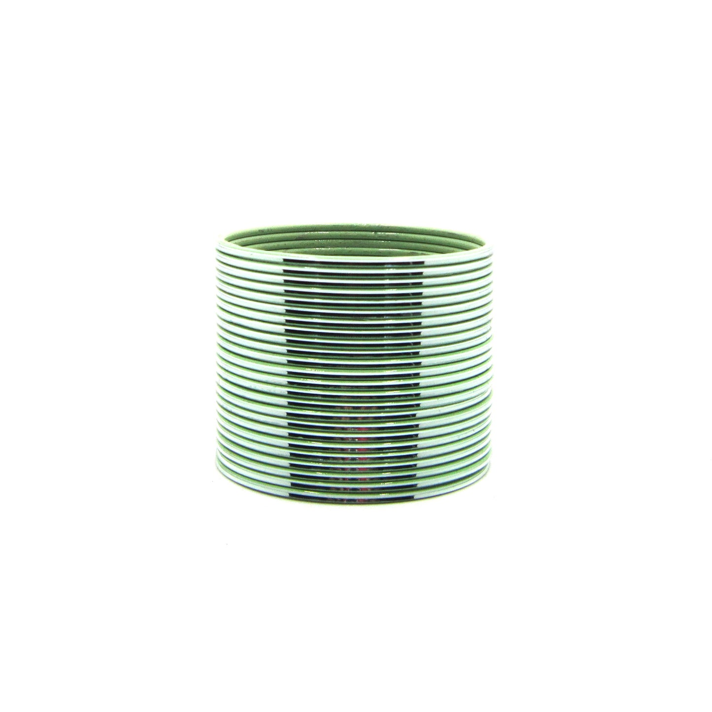 Glossy Light Pista Metal 24 Bangles by Enava