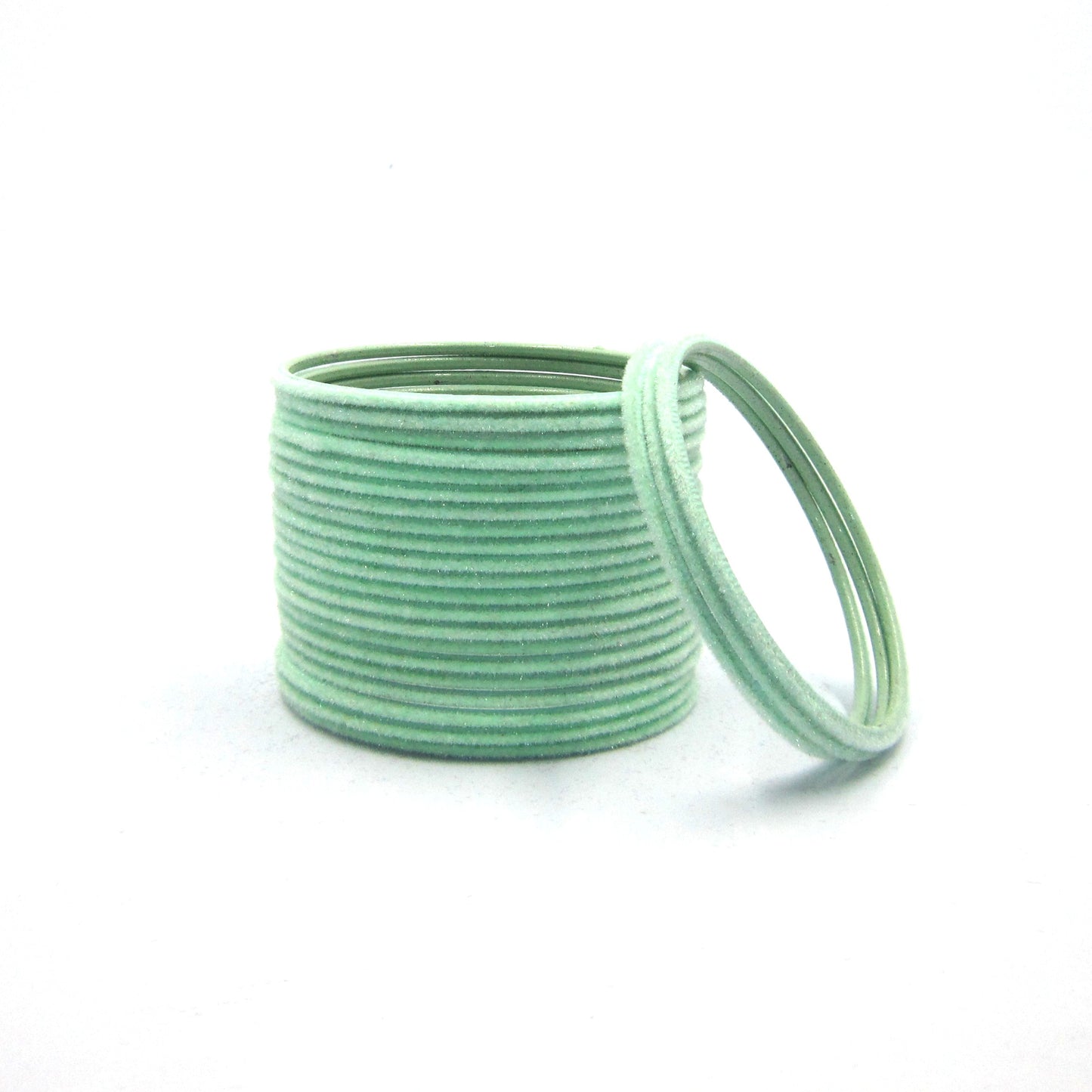 Velvet Light Pista Metal 24 Bangles by Enava