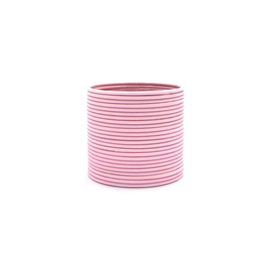 Matte Baby Pink Metal 24 Bangles by Enava