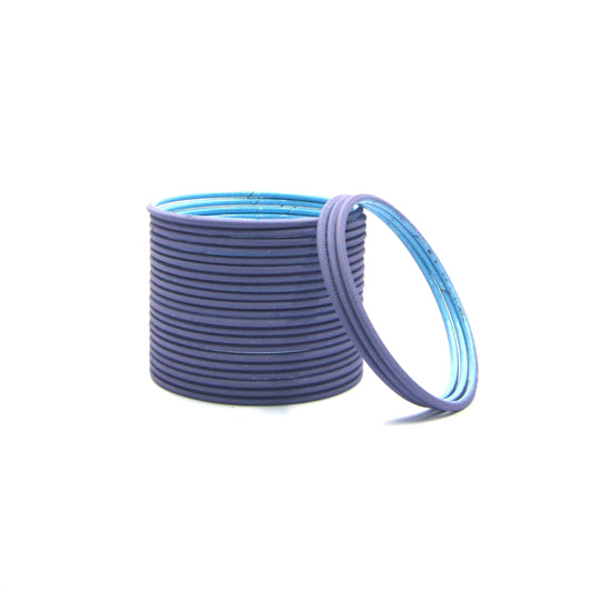 Matte Lavender Metal 24 Bangles by Enava