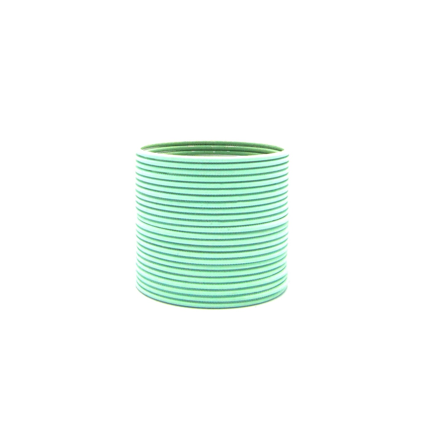 Matte Light Pista Metal 24 Bangles by Enava
