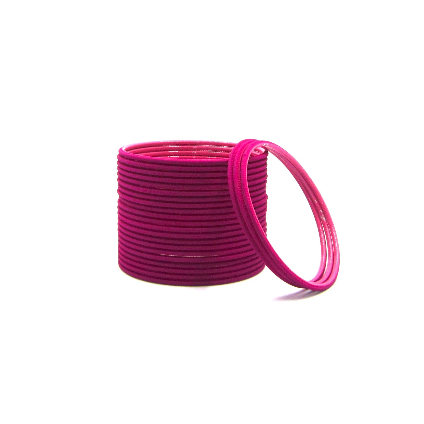 Matte Magenta Metal 24 Bangles by Enava