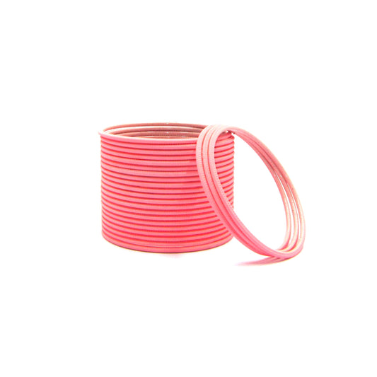 Matte Peach Pink Metal 24 Bangles by Enava