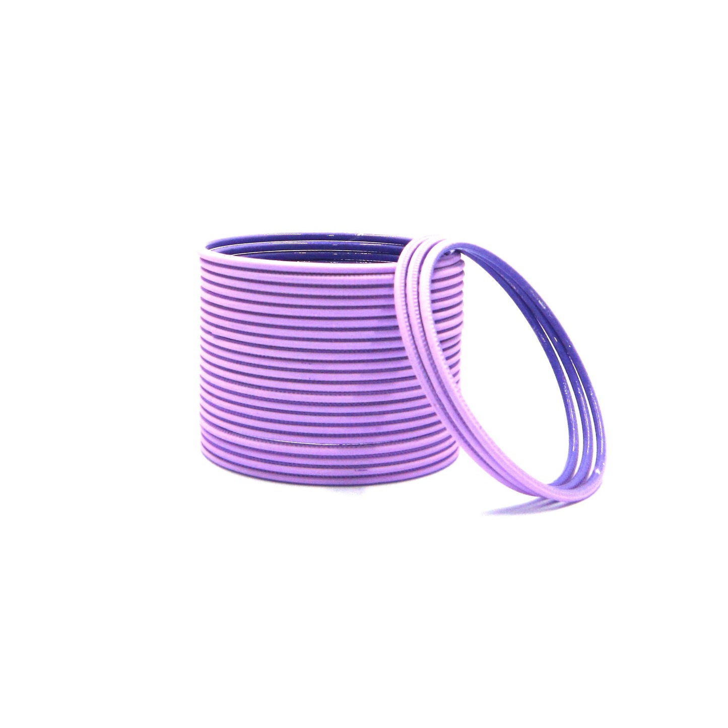 Matte Purple Metal 24 Bangles by Enava