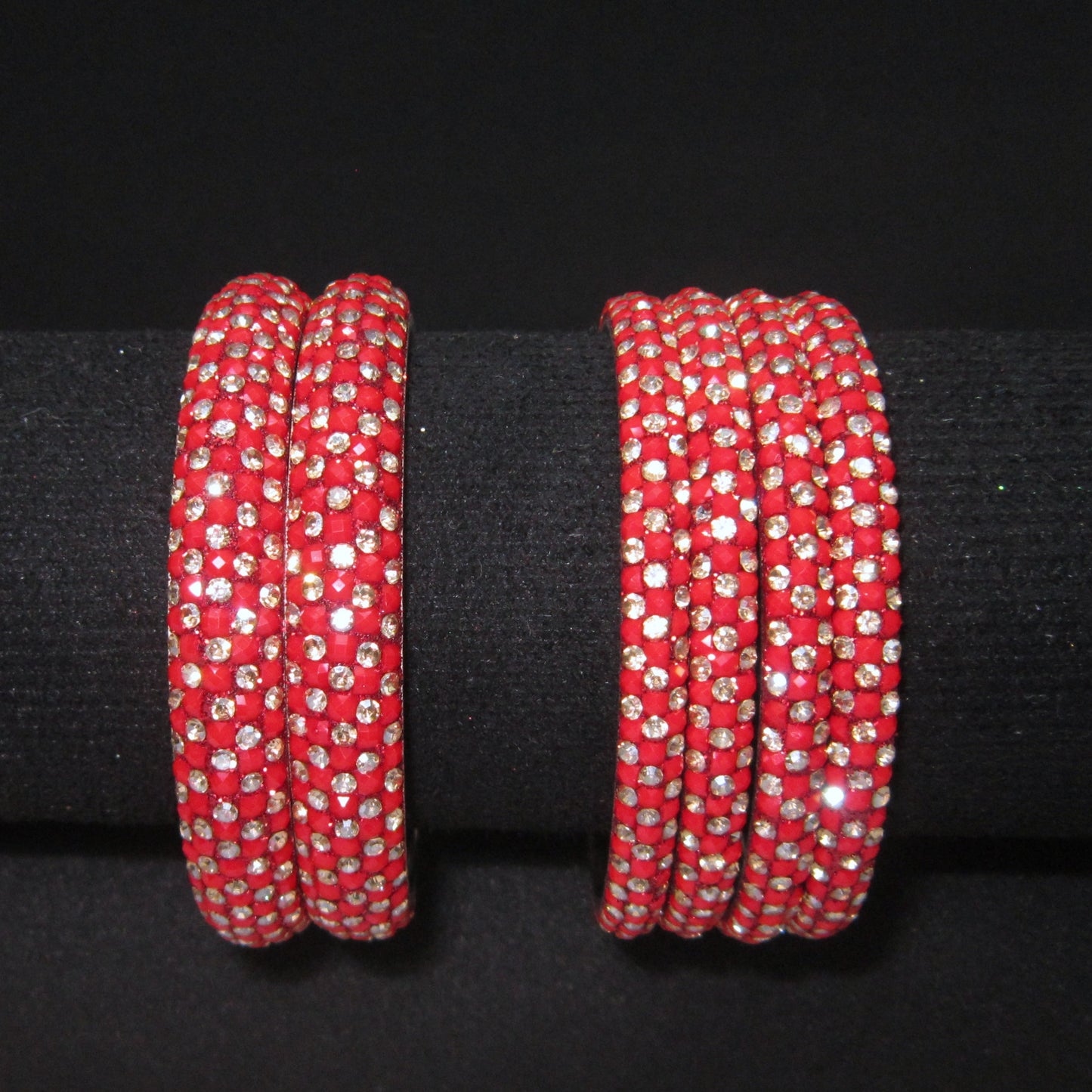 Meher Red Festive Bangle Set