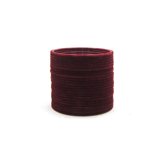 Velvet Maroon Metal 24 Bangles by Enava