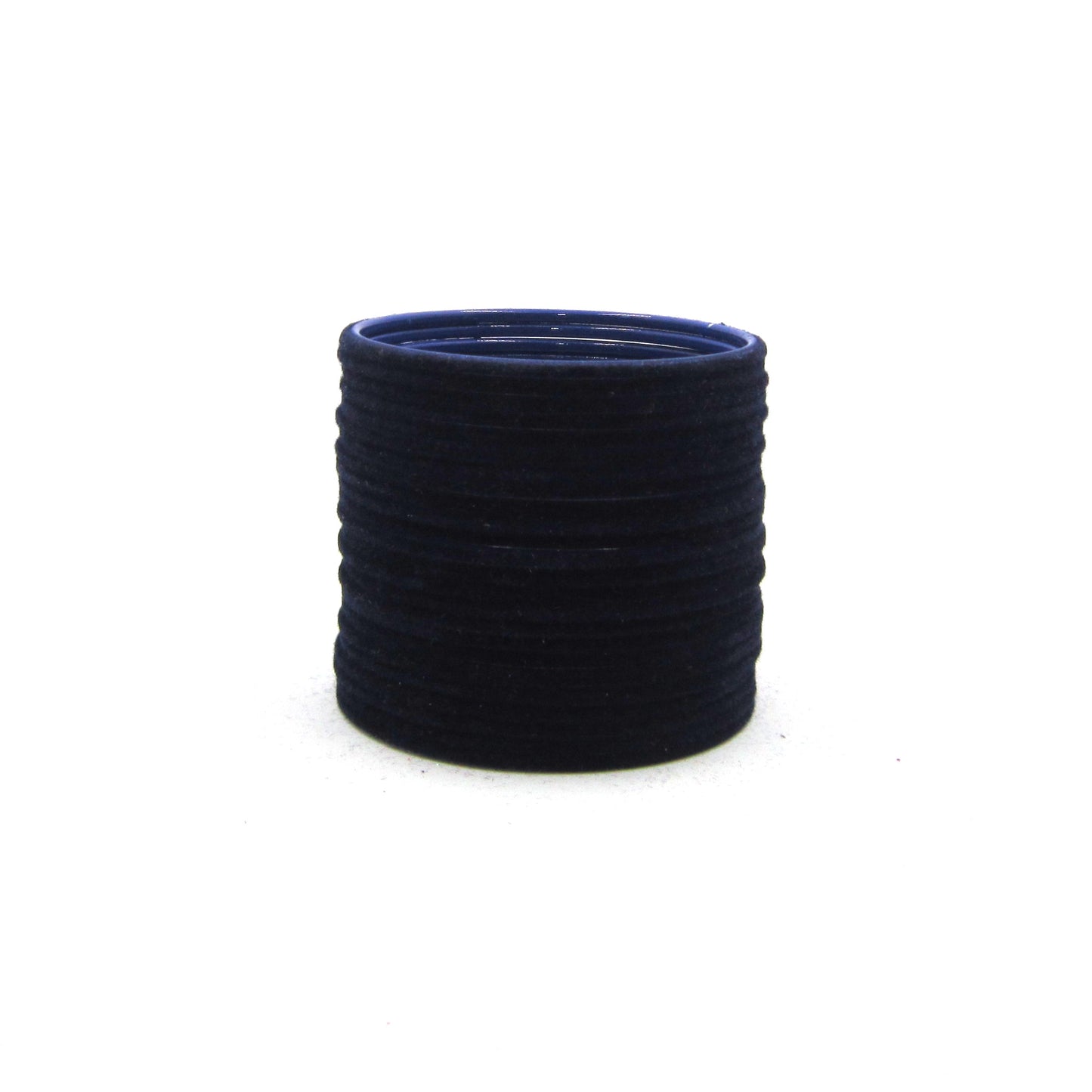 Velvet Navy Blue Metal 24 Bangles by Enava