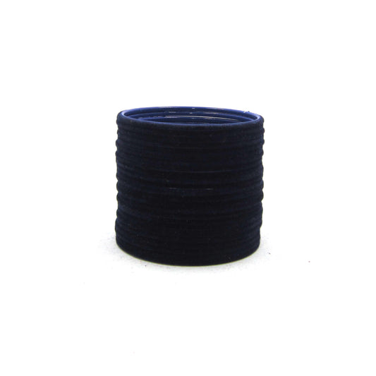 Velvet Navy Blue Metal 24 Bangles by Enava