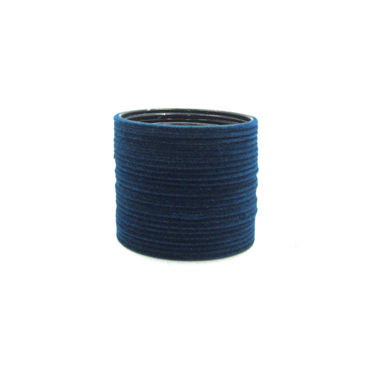 Velvet Peacock Blue Metal 24 Bangles by Enava