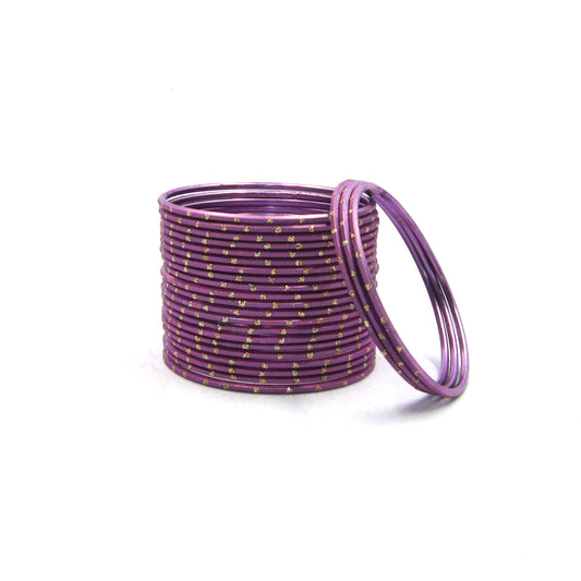 Glitter Piyazi Metal 24 Bangles by Enava