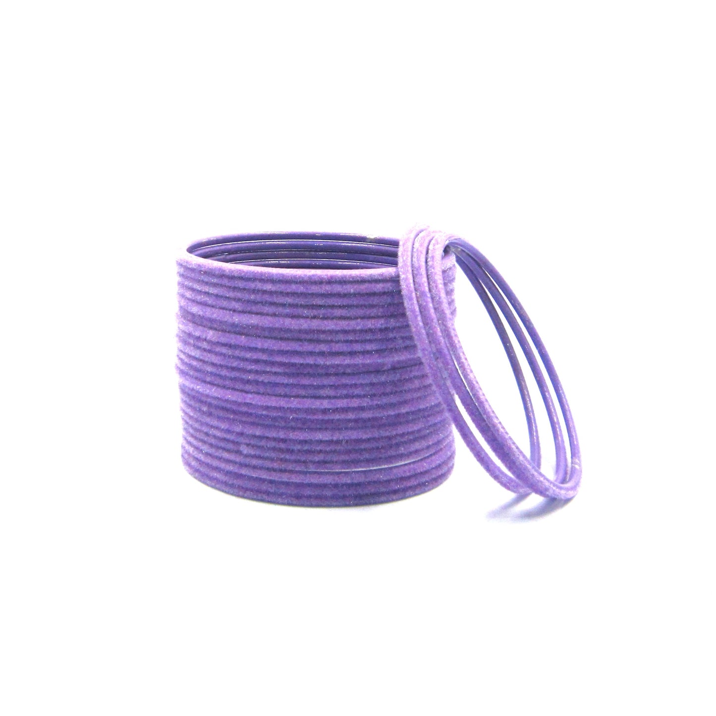 Velvet Purple Metal 24 Bangles by Enava