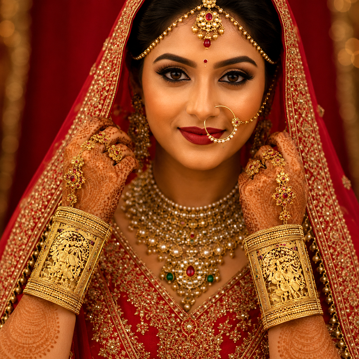Temple Rajwadi Radha Krishna Patla Kada Gold Plated Bangles By Enava Bangle Enava Jewels.